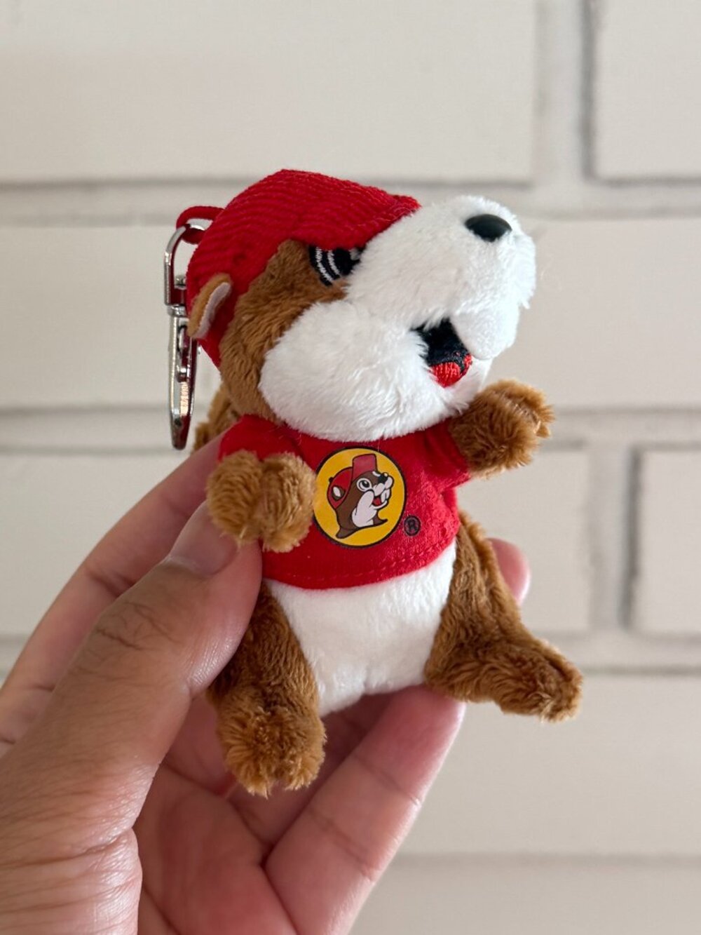 Buc-ee's mini plush beaver keychain NWT